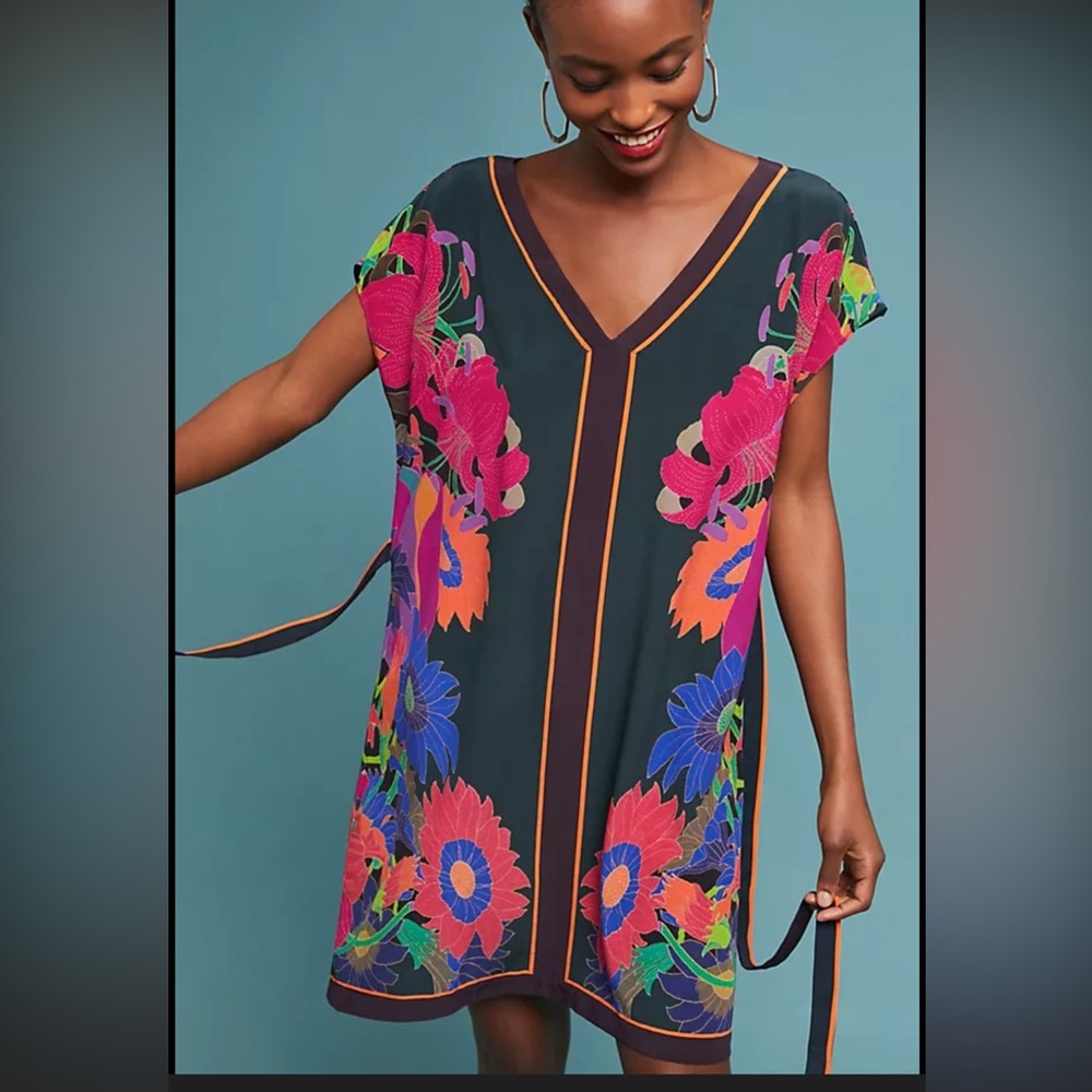 Anthropologie Multicolor Floral dress
